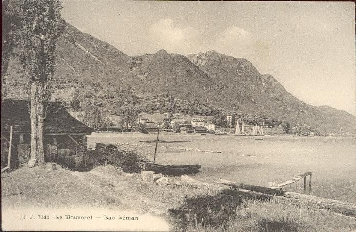 Ansichtskarten: Bouveret   VS   et Lac Léman        en 1914 – Gebraucht aus Brig von Valcards54