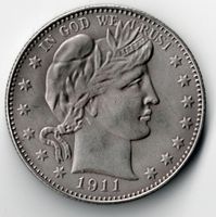 1911_Half Dollar_United States of America_Copy_Replicmünze