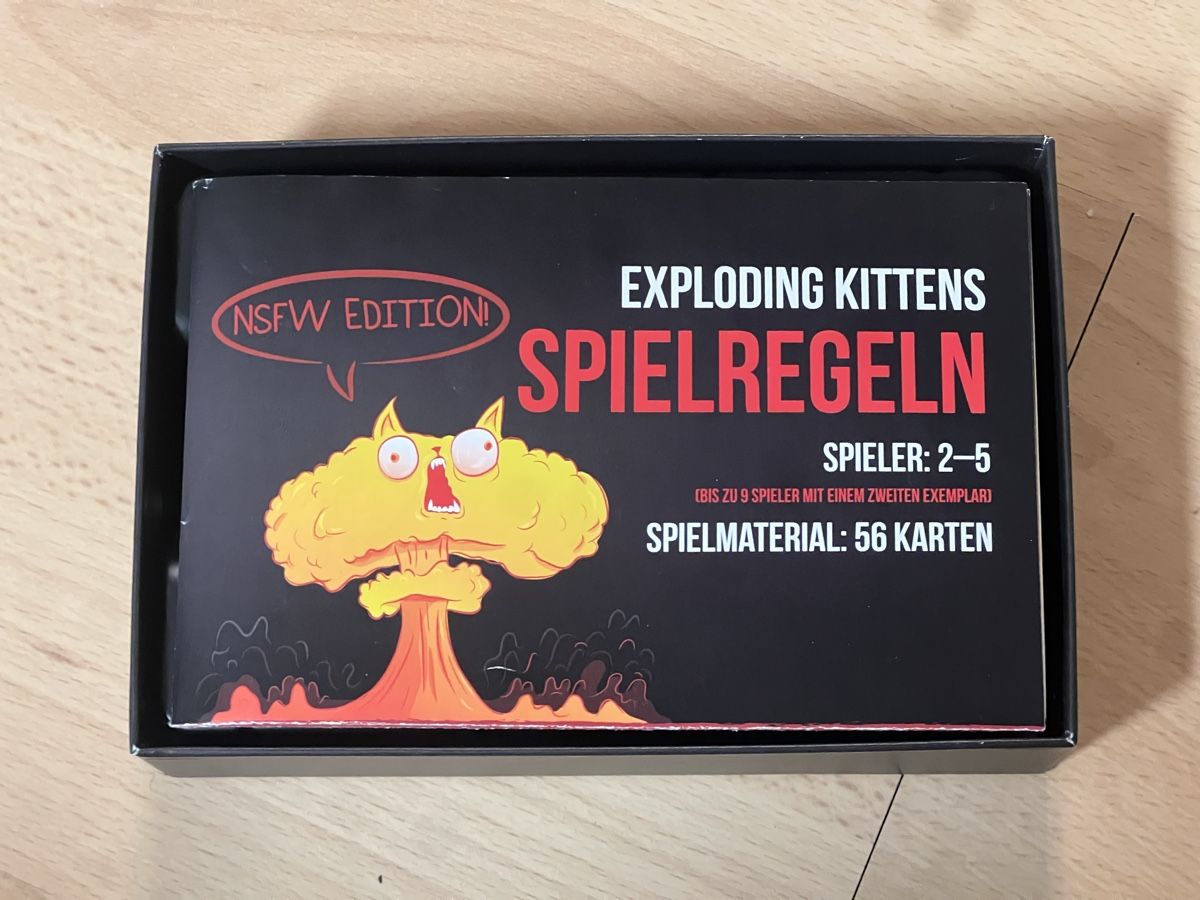 Spiele: Exploding Kittens Kartenspiel, guter Zustand! – Neu (gemäss Beschreibung) aus Oekingen von steph.67 1