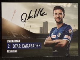 Original Autogrammkarte Kakabadze, FCL Saison 18/19 TOP!