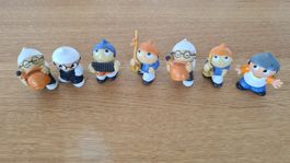 7 Vintage Mainzelmännchen Figuren ZDF 1970er Jahre