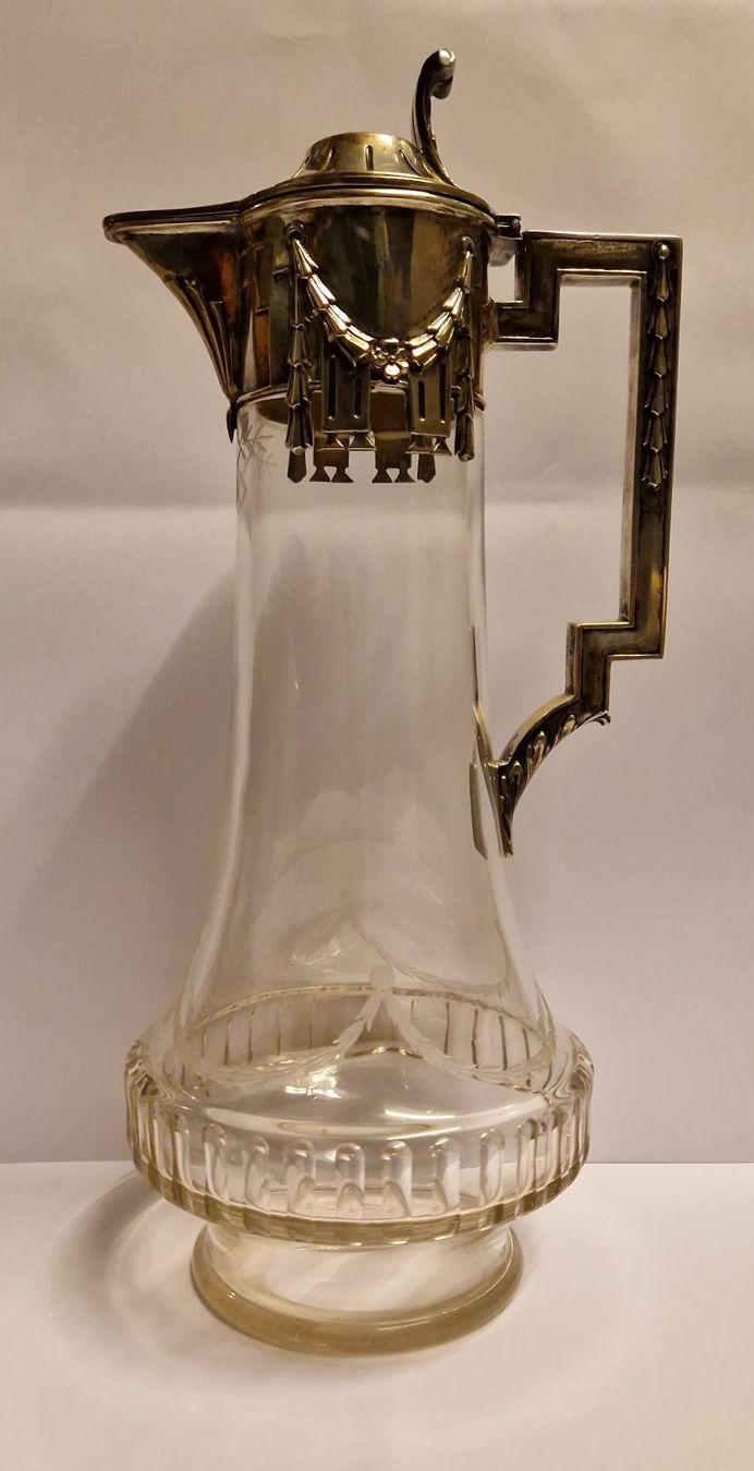 Karaffen: Antike Weinkaraffe 800 Silber, Karaffe um 1880 – Gebraucht aus Zürich von spin23