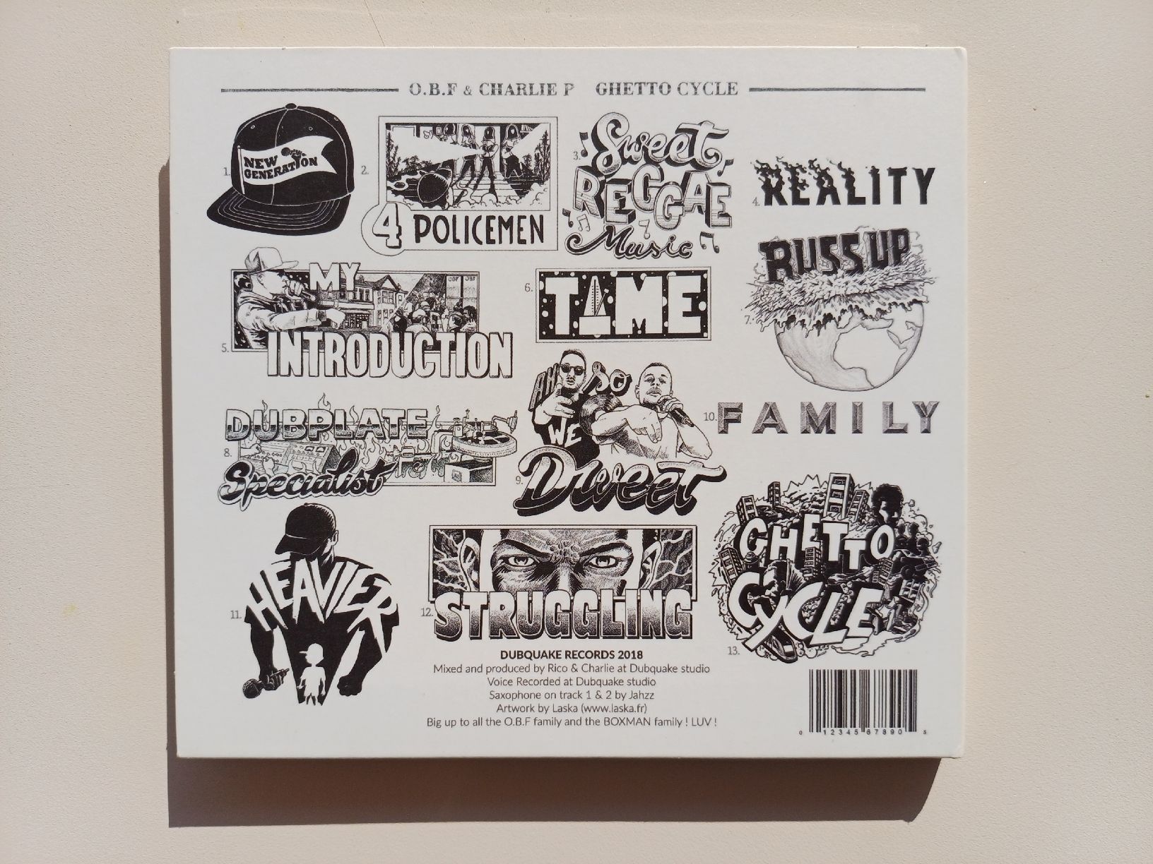 CD: O.B.F & Charlie P "Ghetto Cycle" CD digi – Nuovo (secondo la descrizione) da Begnins venduto da Drastic-Sound 1