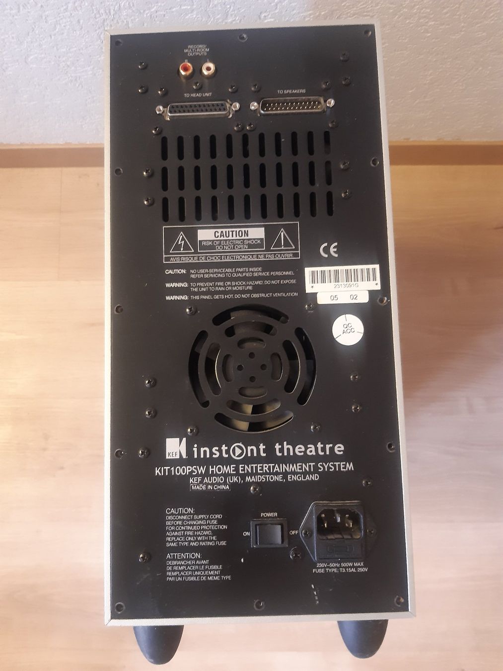 Kef Home Cinema: KEF Home entertainment Kit100PSW – Difettoso da Moudon venduto da Amaroli7 6