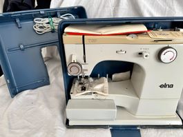 Nähmaschine Elna TSP mit Koffer alles original