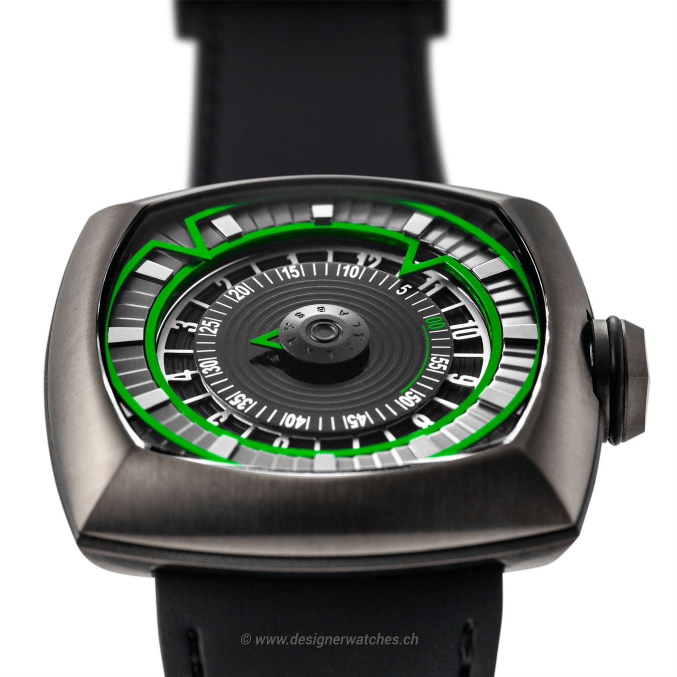 Orologi: Lytt Labs Inception Green Armbanduhr Automatic Saphirglas – Nuovo e nell'imballaggio originale da Biel/Bienne venduto da Qlocker 2