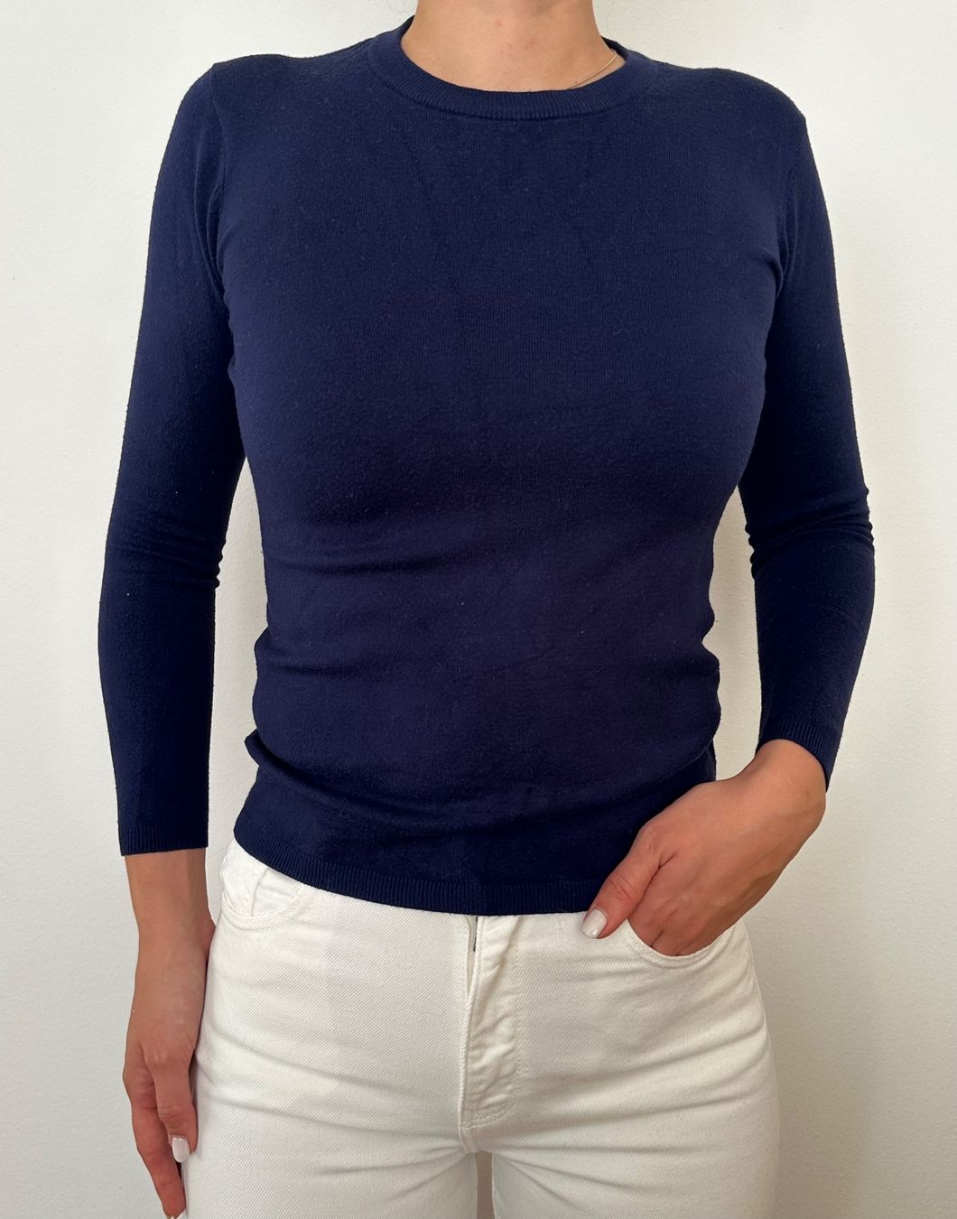 Zara Maglioni & Felpe: Dunkelblauer Damen Pullover mit Reisverschluss, Gr. S – Usato da Kriens venduto da MeinKleiderschrank