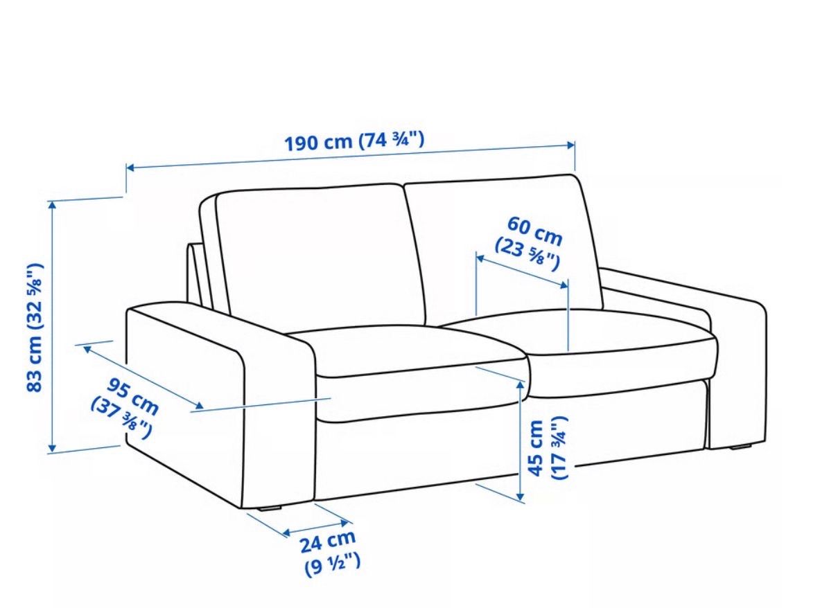Sofas: Divano IKEA con pouf color crema, 2 posti – Neu (gemäss Beschreibung) aus St. Gallen von giu_c7f6 3