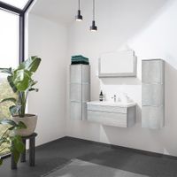 16828 - LED Badmöbel Set WANGEN BIG XL - Grau