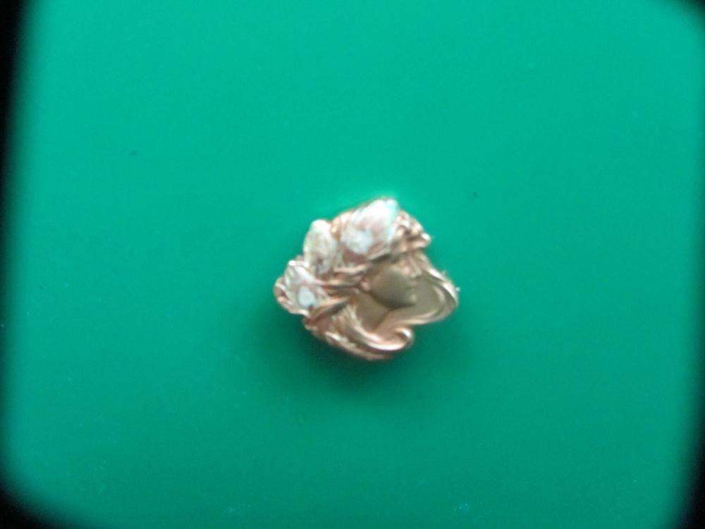 Broche Vintage Vers 1900 En Or 18K Motif Floral – 2 Grammes – D’occasion