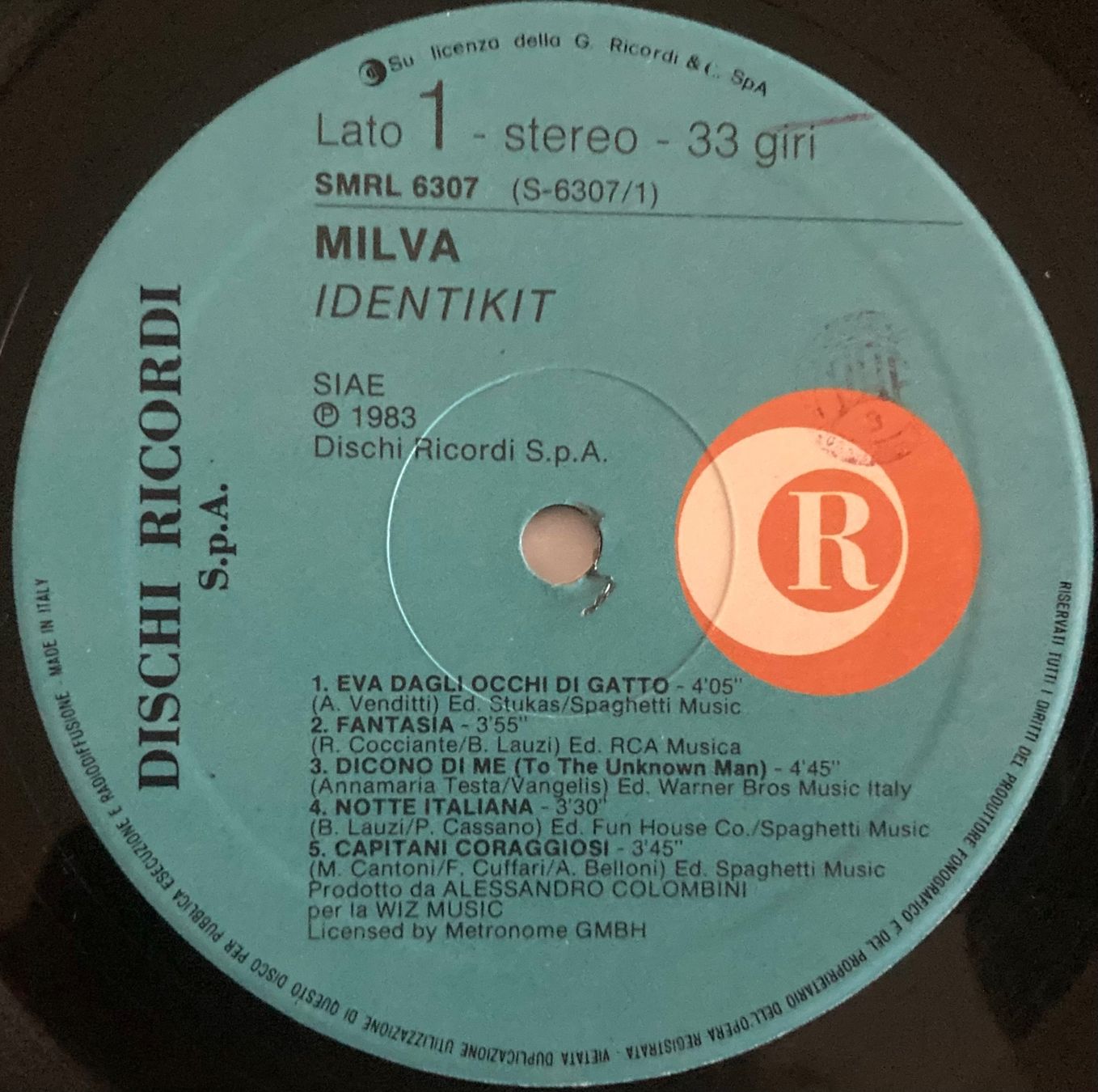 Schallplatten: MILVA - IDENTIKIT – Gebraucht aus Poliez-Pittet von Newtown-Records 3