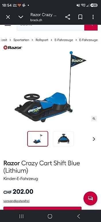 Karts: Razor crazy kart – Gebraucht aus Menziken von Nazli27 2