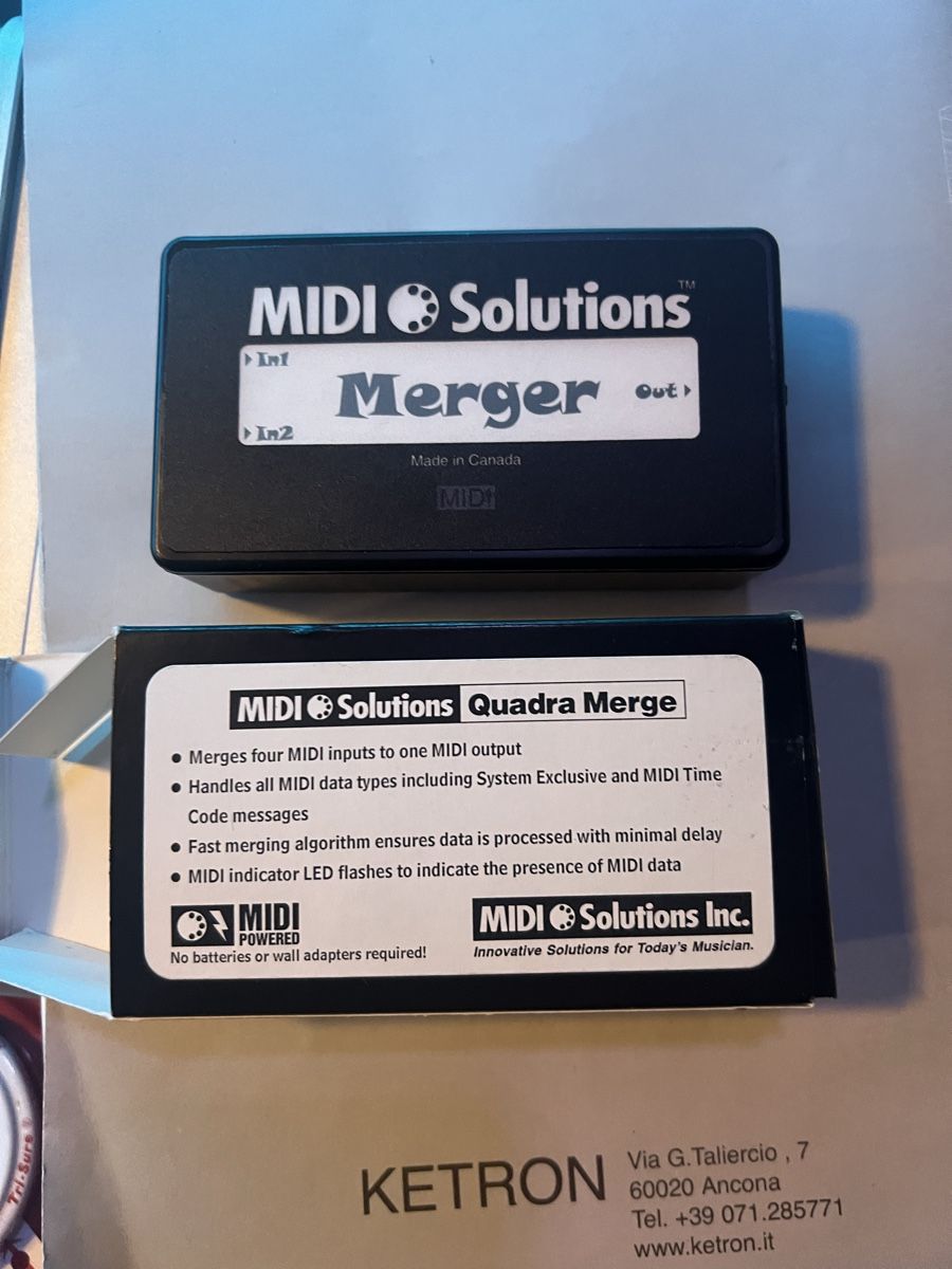 Egaliseurs: MIDI Solutions Merger MIDI Processor 2x MIDI In 1x MIDI Out – Neuf (Voir description) à Laupen ZH par Casimedia