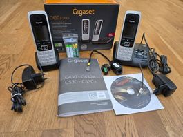 Gigaset C430A Schnurloses 2er Telefon + Telefonbeantworter