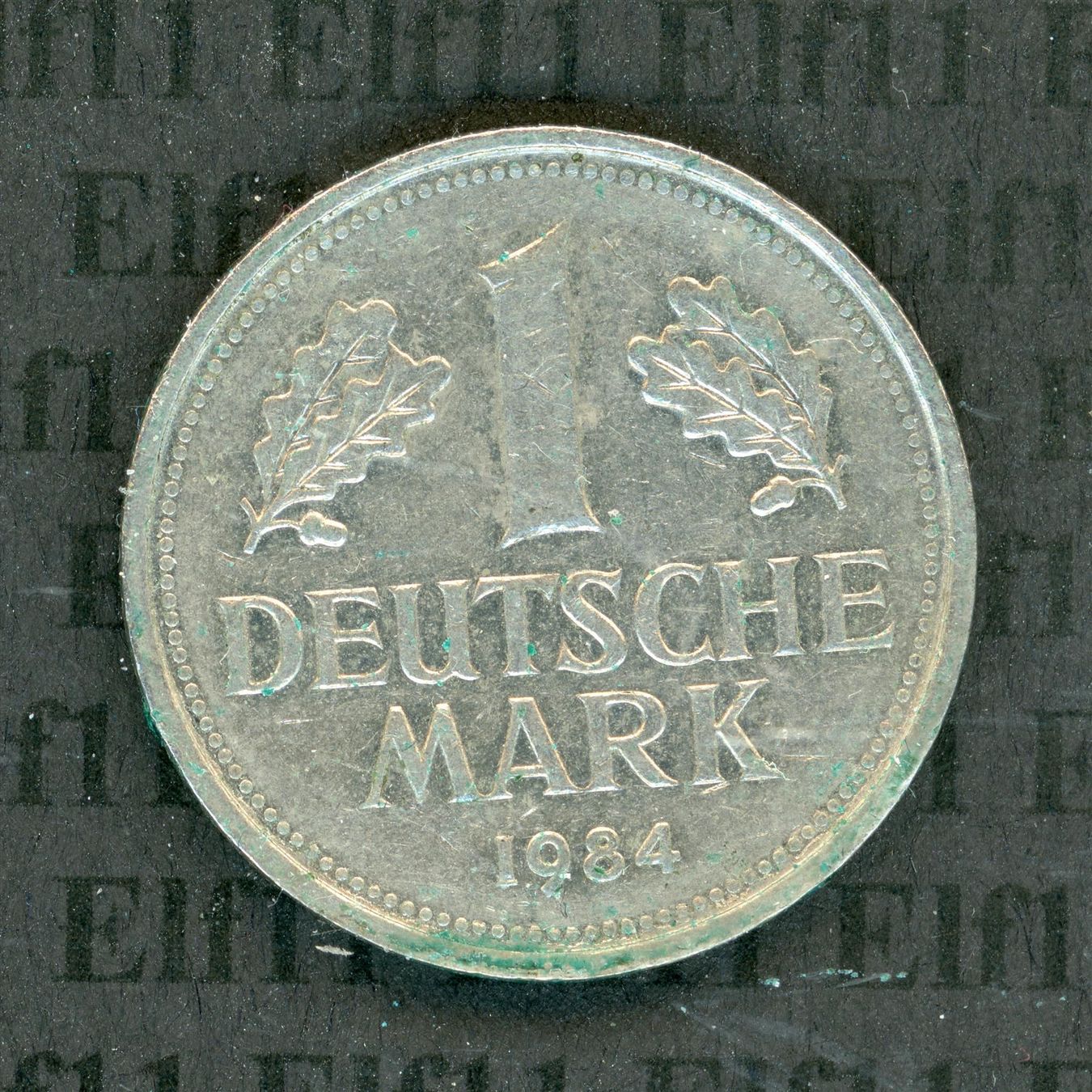 Tutti le monete: DEM___1.00 1984F -vz 1 Deutsche Mark – Usato da Widnau venduto da Elf11