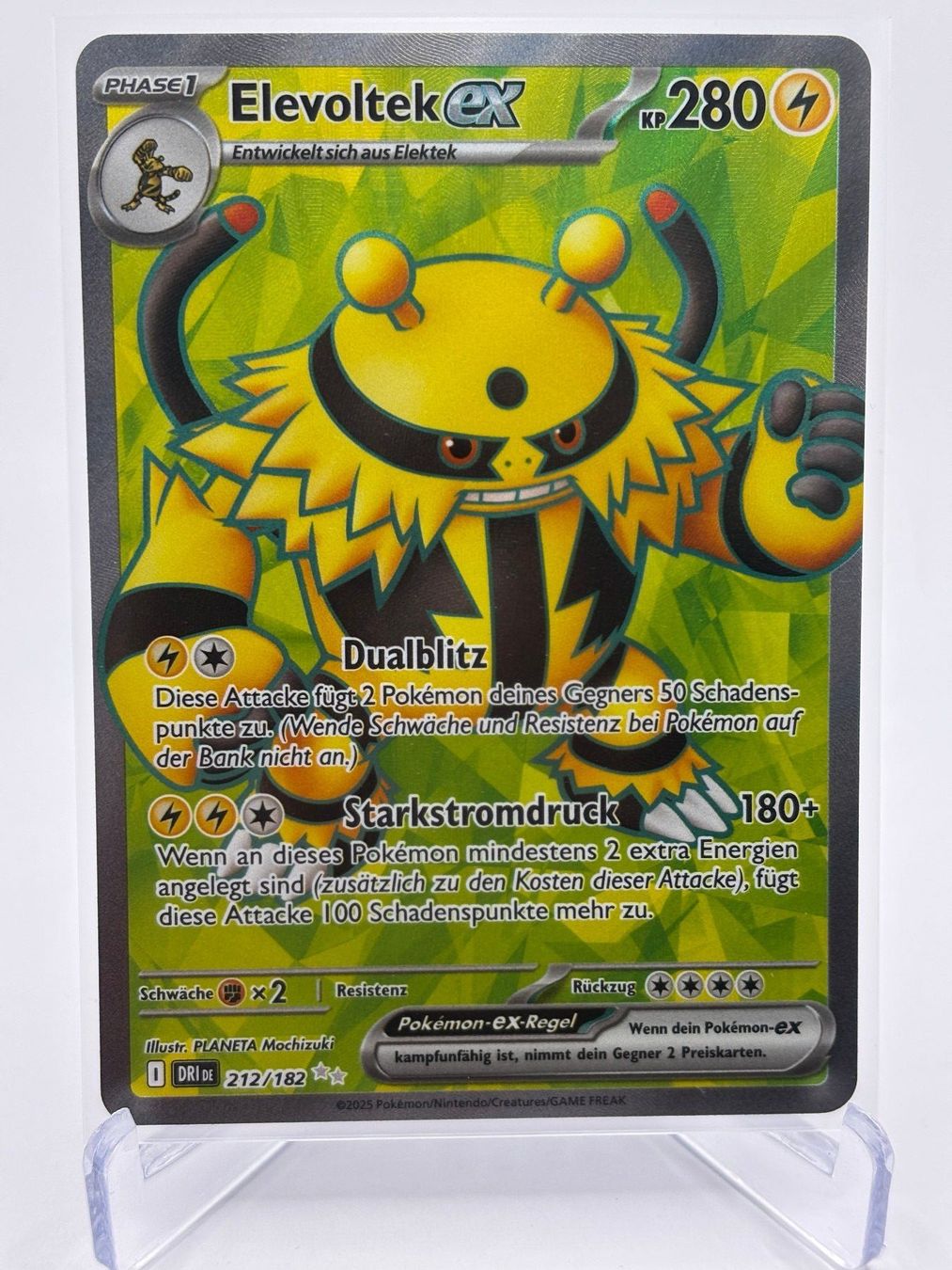 Pokémon Cartes à collectionner: Ewige Rivalen - Elevoltek ex  (DRI 212) - DE – Neuf (Voir description) à Allschwil par Bullach