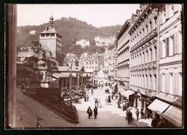 Fotografie Karlsbad, Strassenansichht mi
