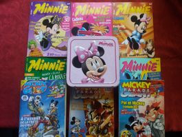 Lot de 8 Magazines Mickey et Minnie + Boîte Minnie Mouse !