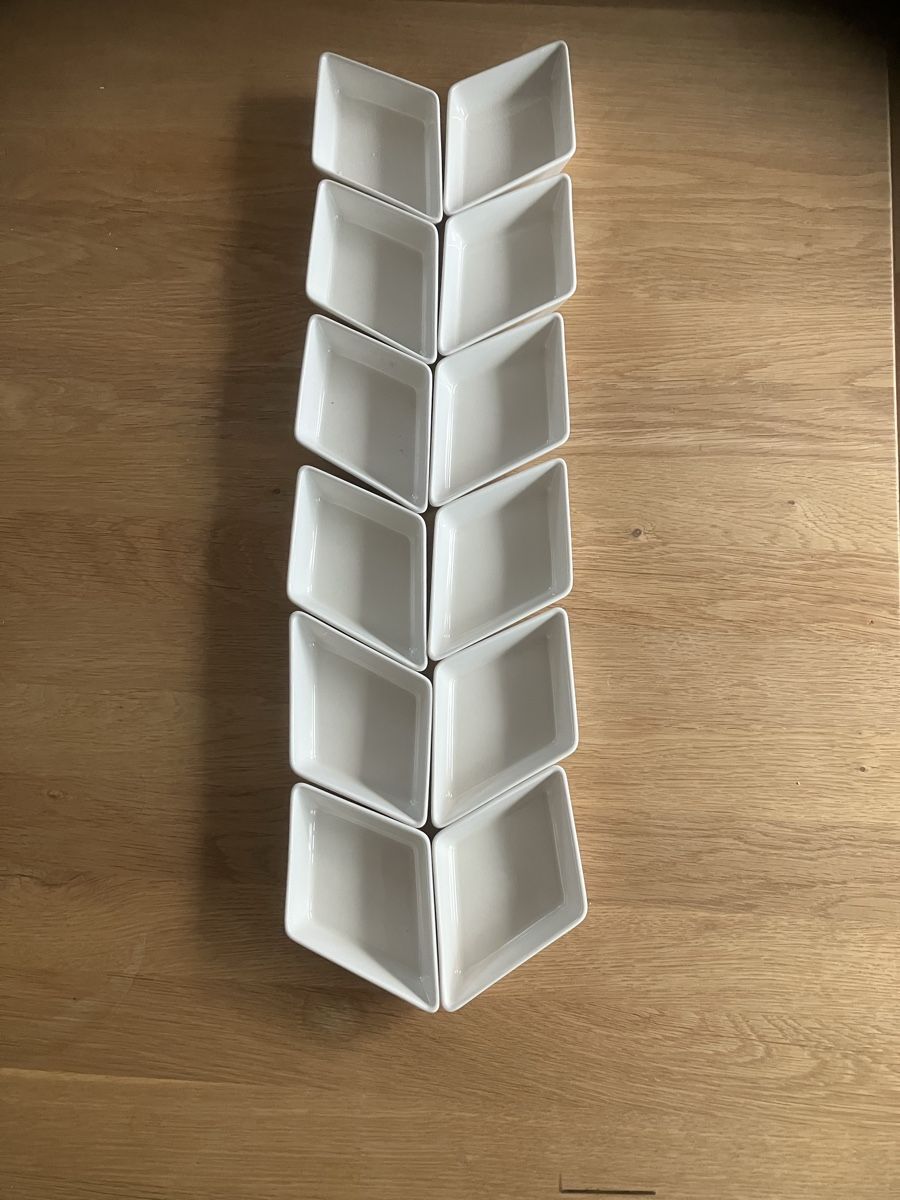 Schalen: Schälchen weiss 12 Stück  – Gebraucht aus Bettwiesen von Zustand57 2