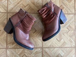 Pikolinos Damen Stiefeletten Leder braun Gr. 38