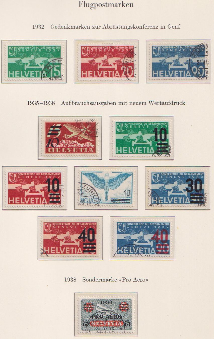 Tous les timbres: Sammlung Flugpost Scheiz. – D'occasion à Dornach par kloster33 1