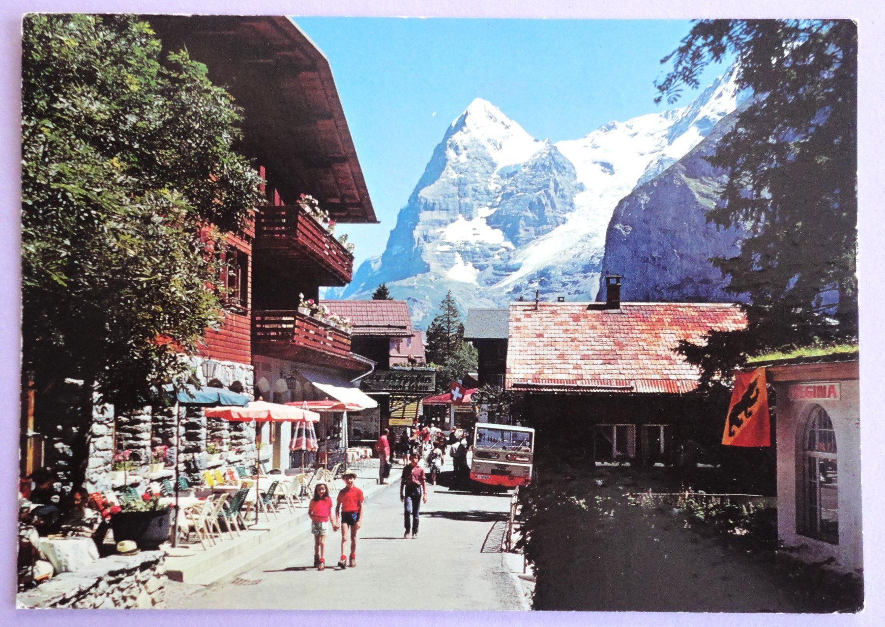 Cartes postales: Mürren, Dorfstrasse, Eiger – D'occasion à Fétigny par Billy2miny