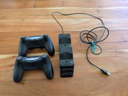 PlayStation 4 Controller (DualShock 4) + Ladestation