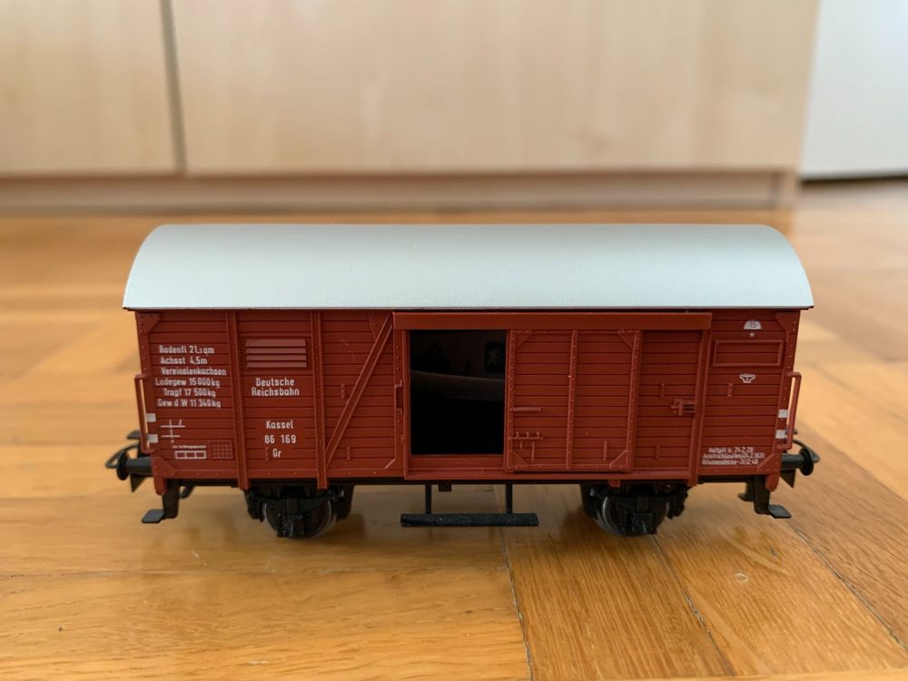 Wagon Couvert 4 Portes Coulissantes VB - Échelle HO - Maquette Série - Occasion