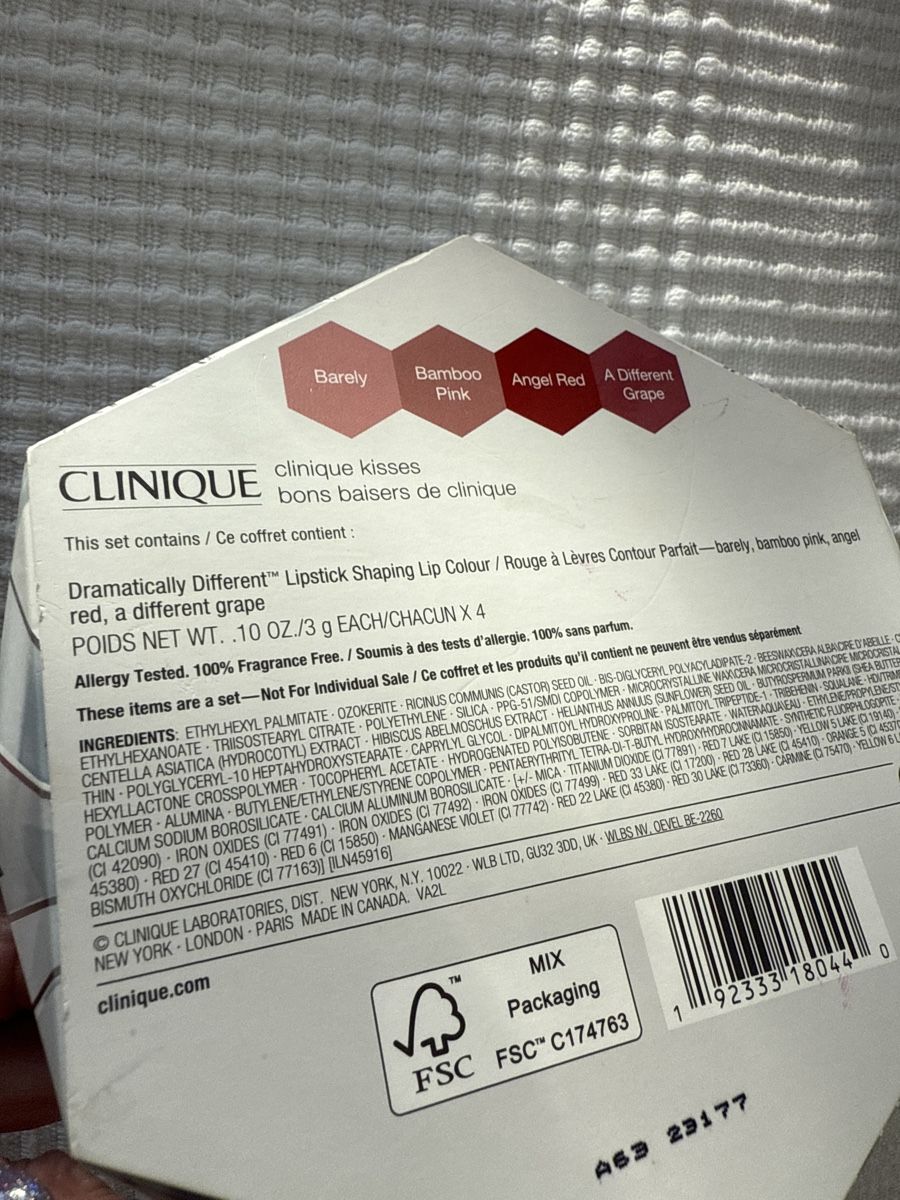 Clinique Make-up: NEU***4 Stk CLINIQUE LIPPENSTIFT**TOP GESCHENK*** – Nuovo e nell'imballaggio originale da Zürich venduto da Ceca52 2
