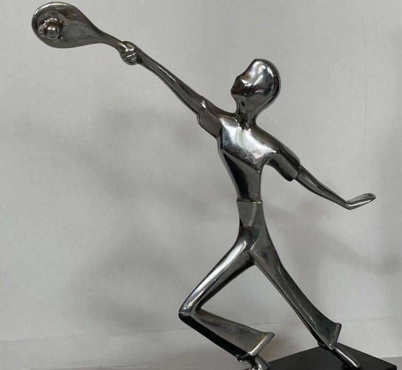 Sculture & Statue: Metall Skulptur Tennis – Usato da Olten venduto da sportwelt 3