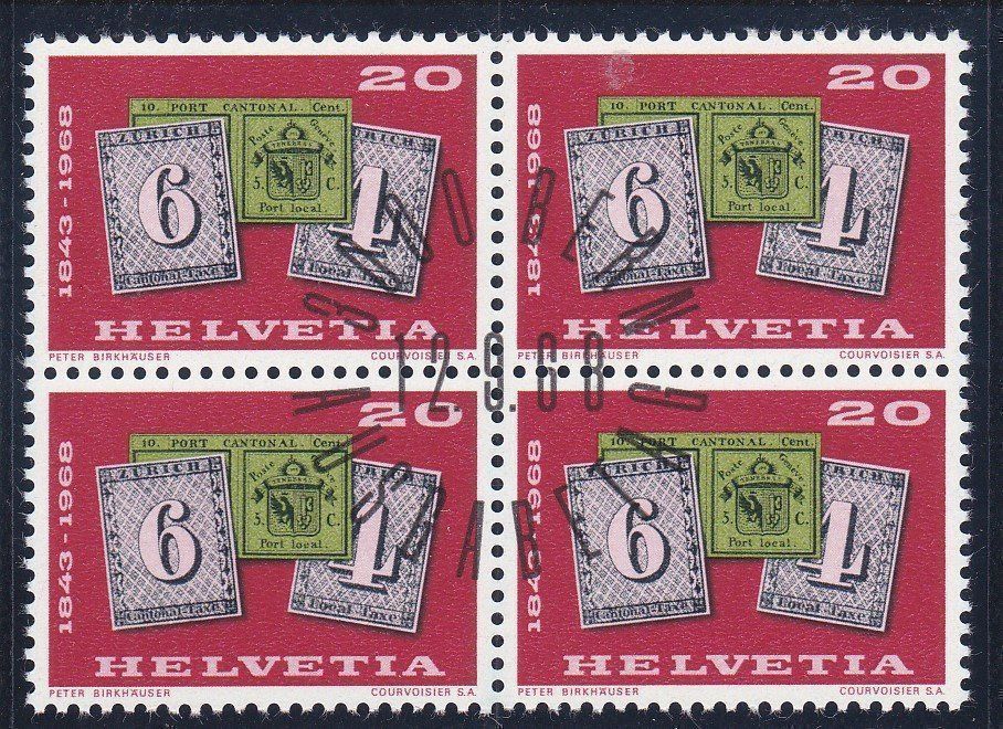 Tutti i francobolli: ET 4er Block Werbemarken 1968 – Nuovo (secondo la descrizione) da Schliern b. Köniz venduto da joni20 1