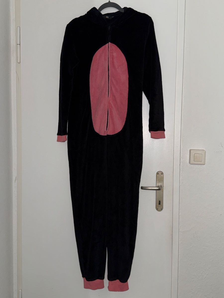 Negligees & Pigiami: Schwarz/Pink Katzen-Kuscheloverall – Nuovo (secondo la descrizione) da Schlieren venduto da kle_dis 1