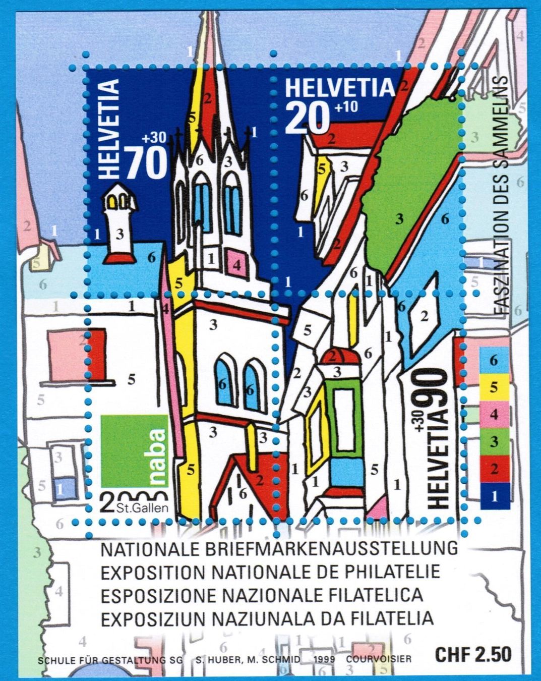 Tutti i francobolli: NABA 2000   St. Gallen   Block I      postfrisch – Nuovo (secondo la descrizione) da Mellingen venduto da Ginger