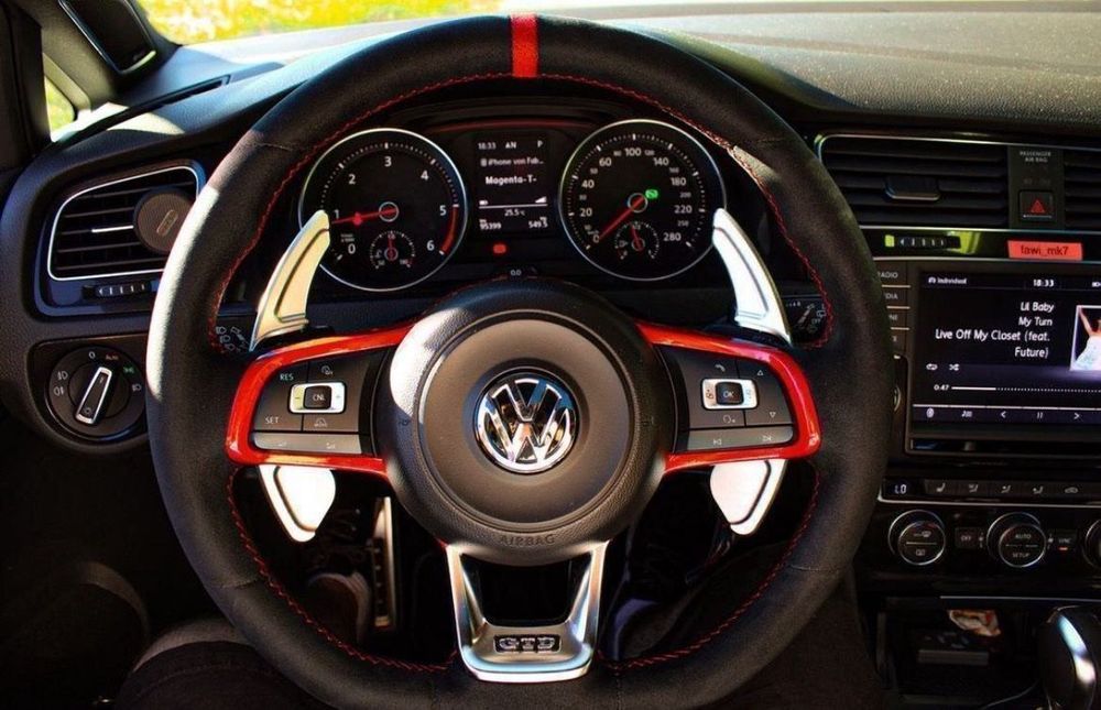 Carbon-Optik Schaltwippen Verlängerungen VW Golf 7/7.5, Scirocco, Polo –