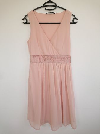 Festliches Damen Kleid Vero Moda Gr. XS Rosa Lachs