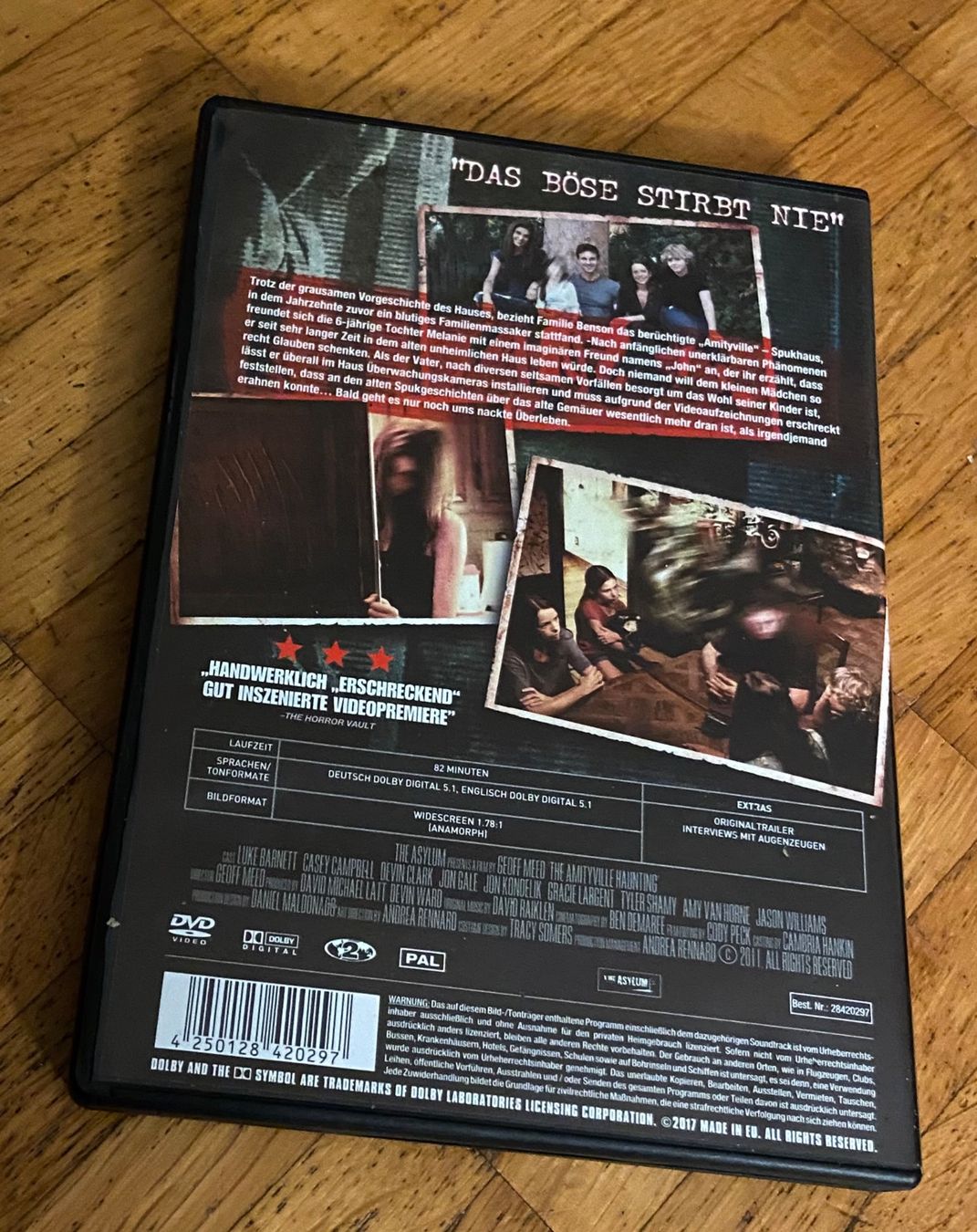 Tutti i DVDs: DVD The Amityville Haunting • Horror – Usato da Luzern venduto da Lycka 1