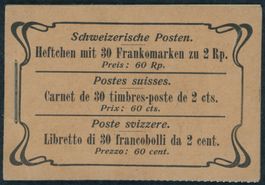 CH - 1909 - Markenheftchen - Tellknabe