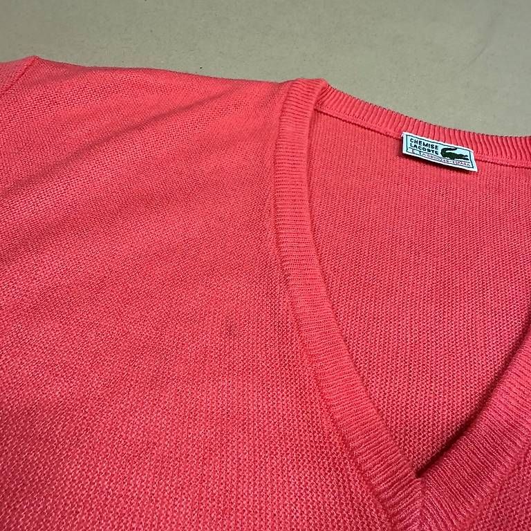 Lacoste Maglioni & Felpe: Lacoste vintage v-neck knitted sweatshirt retro strickpullov – Usato da St. Gallen venduto da sourced_limited 4
