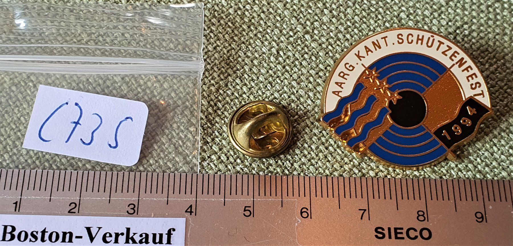 Plaketten & Abzeichen: C735 - Pin Aargauer Kt. Schützen  Fest – Gebraucht aus Reinach BL von Boston-Verkauf 3