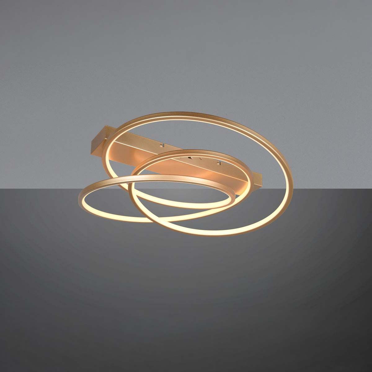 Lampadari & plafoniere: LED Deckenleuchte, Gold, 64 cm x 49 cm – Nuovo (secondo la descrizione) da Kreuzlingen venduto da Smart-Light