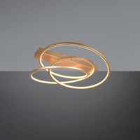 LED Deckenleuchte, Gold, 64 cm x 49 cm