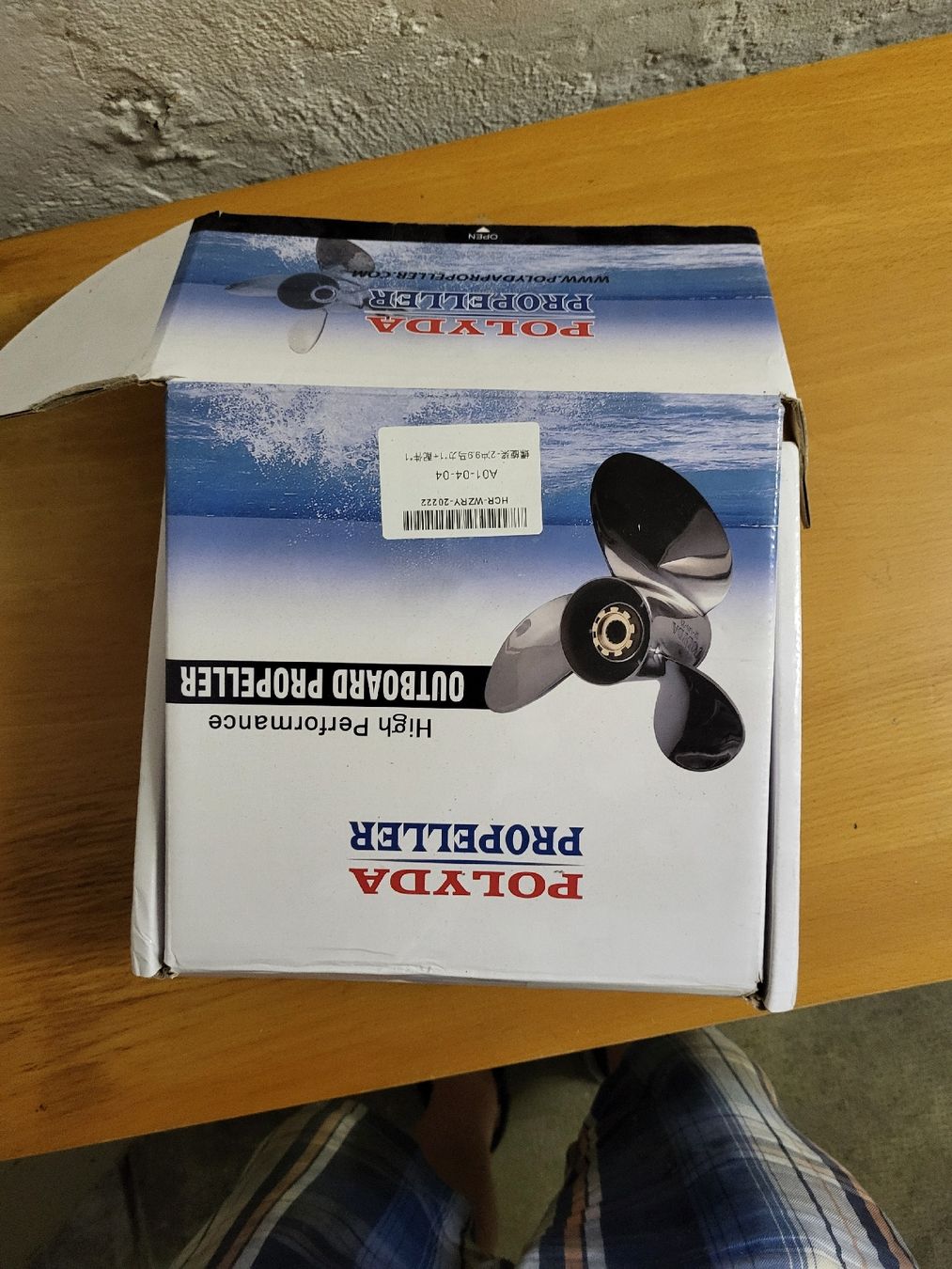 Motoren: Aussenborder Propeller POLYDA Neu ABE 10 1/4 x 13 – Neu und originalverpackt aus Pratteln von mop_55gf