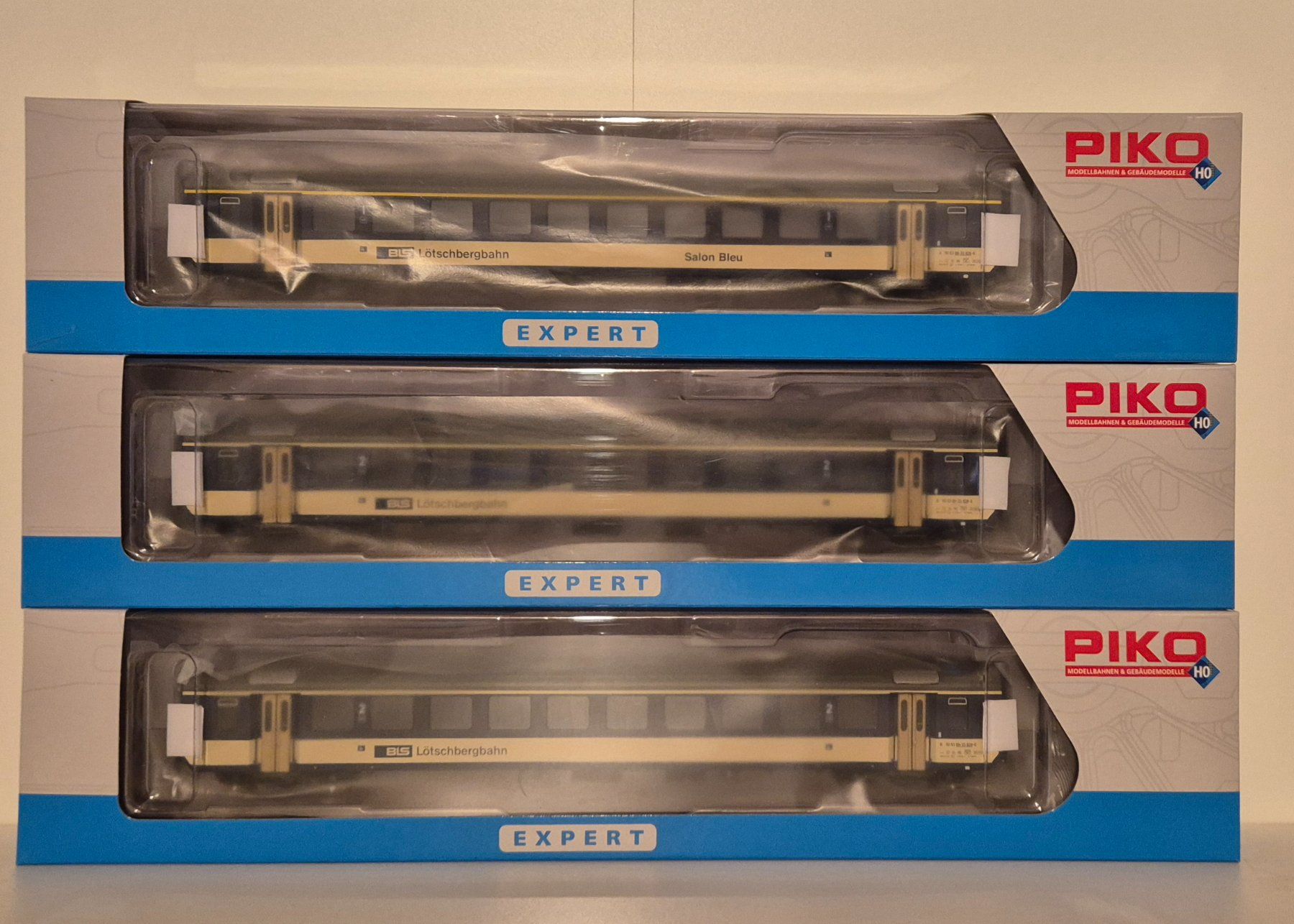 Piko Modellini di ferrovie: Piko 3er Set BLS EW I Salon Bleu – Nuovo (secondo la descrizione) da Wittenwil venduto da ced_q8j7