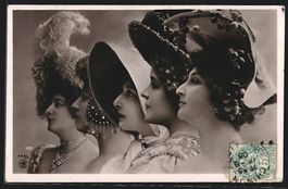 Foto-AK NPG Nr. 443 /3: Fünf Frauen mit