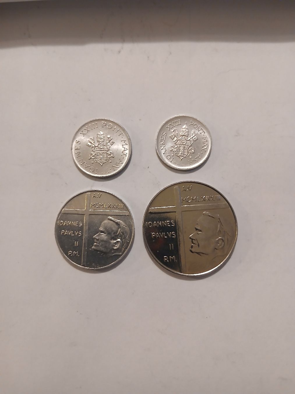 Tutti le monete: 4 Pieces Vatican 1959 et 1983 – Usato da Marly venduto da globetrotter1723 1