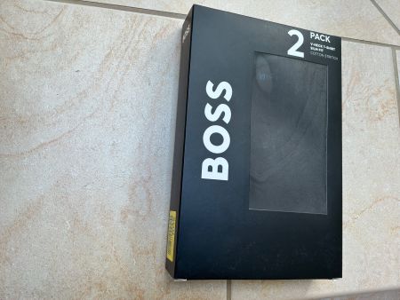 BOSS V-Neck T-Shirt Slim fit 2 Pack M Black
