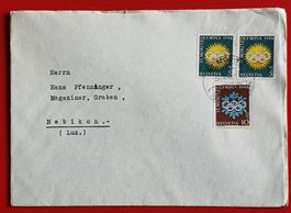 OLYMPISCHE WINTERSPIELE WERBESTEMPEL ST MORITZ NEBIKON 1948