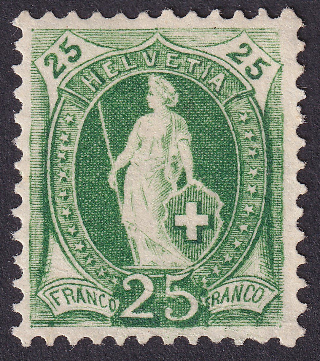 Alle Briefmarken: Nr. 67A ungebraucht, Kat: 250.- – Gebraucht aus Ebikon von SilvioFreund