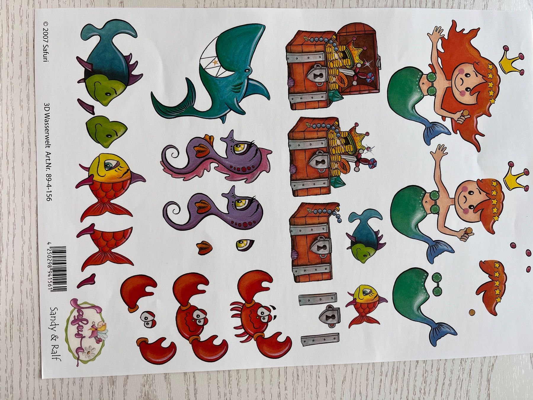 Kit bricolage: 1 Set Kartenbögen mit 9 Kinder Designs – Nuovo e nell'imballaggio originale da Büsserach venduto da bor_s88m 6