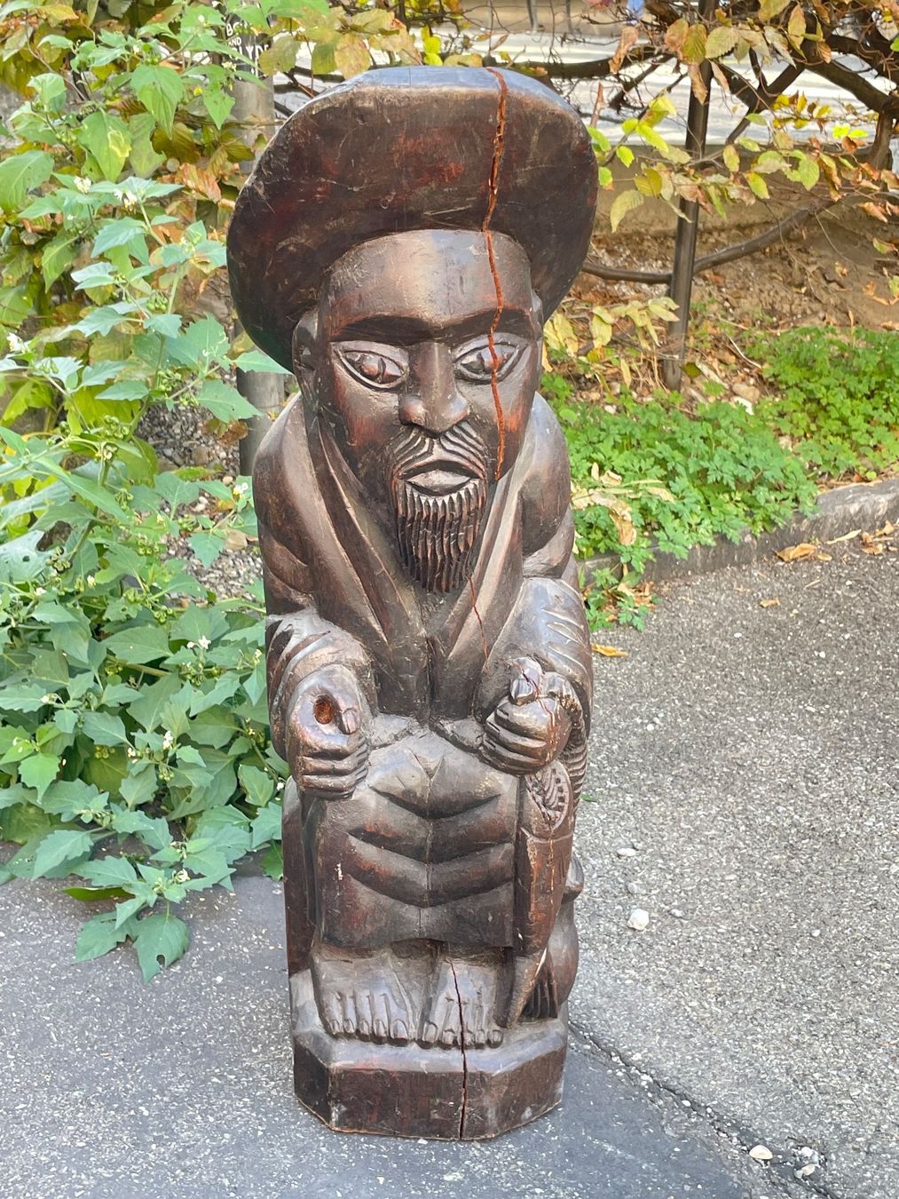 Skulpturen & Statuen: Vintage Holz Skulptur Asien – Gebraucht aus Zürich von Vintage-1993 1